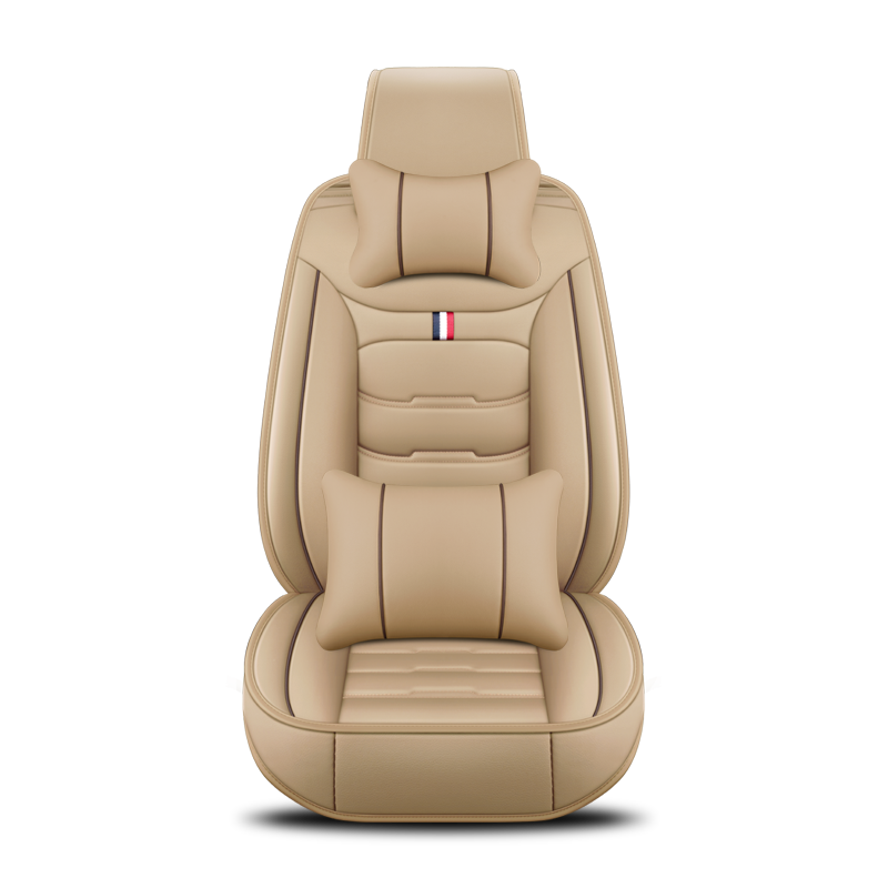Venta directa de fundas para asientos traseros profesionales, fundas para asientos delanteros de cuero Pu con almohada