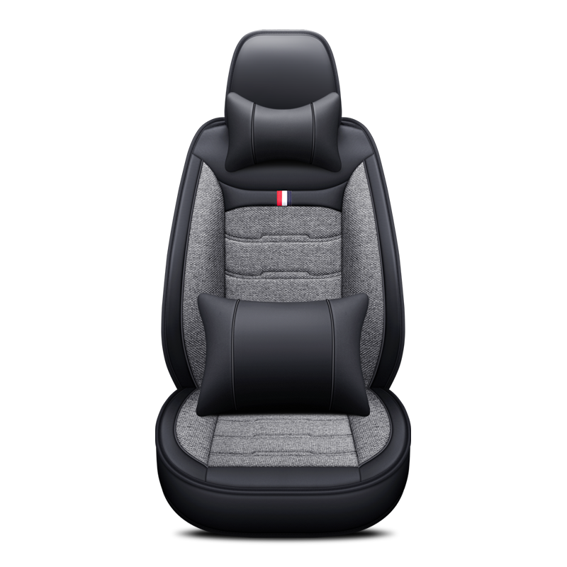 Fundas de Asiento de Cuero para Coche Juego Completo Universal de Nuevo Estilo Divertido Genuino