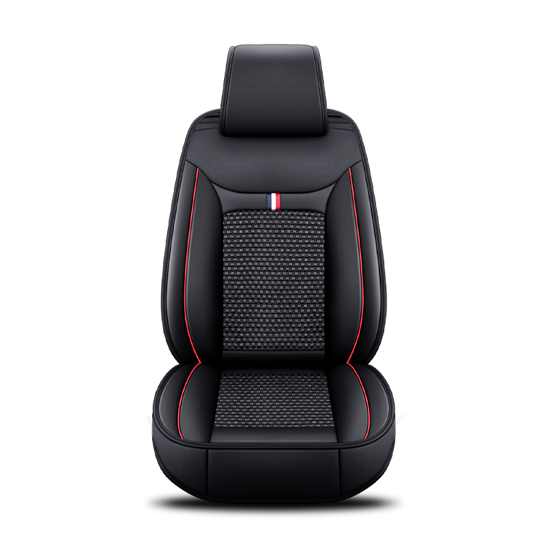 Fundas de asiento de cuero para coches Cojín de asiento transpirable de malla
